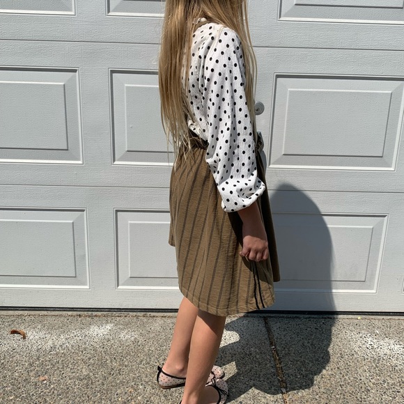 Zara apron dress with two straps girl size 11-12 - Picture 9 of 16